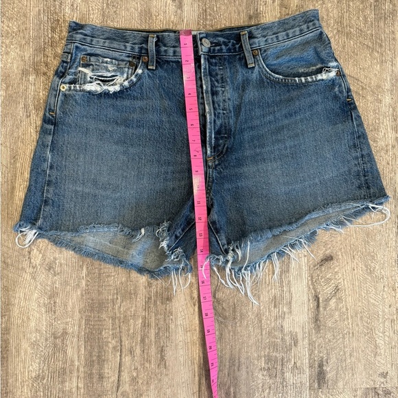 Agolde REESE Blue Jean Shorts LIKE NEW - Picture 10 of 14